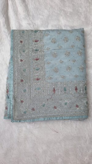 beautiful hand work fancy saree