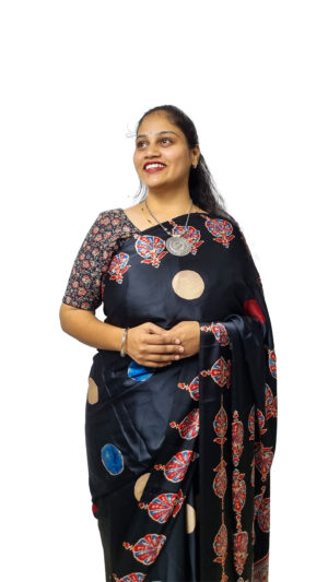 modal circle silk saree